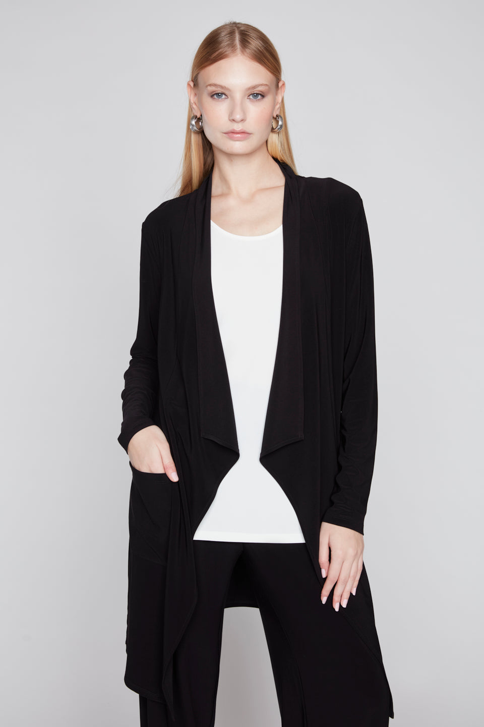 Compli K Long Cardigan with Pockets