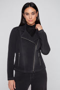 Dream Denim Fitted Moto Jacket