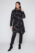 Abstract Asymmetric Coat