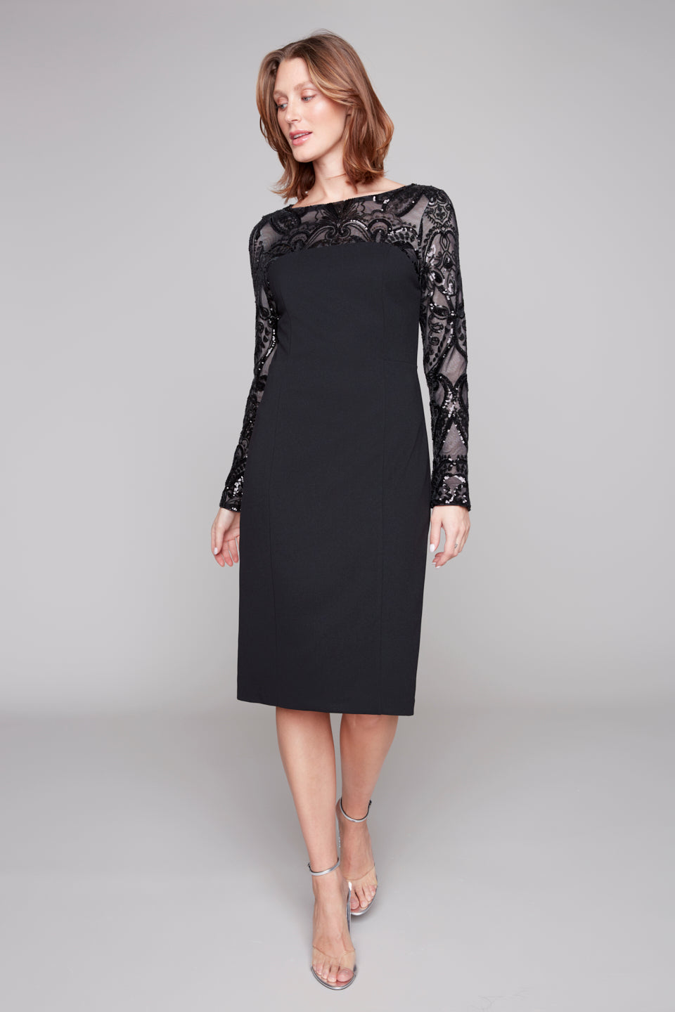 Compli K Noir Noir Enchanté Sequin Dress