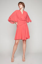 Load image into Gallery viewer, Compli K Noir cape type dress with cross-over front detail
