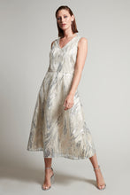 Load image into Gallery viewer, Compli K Noir sleeveless v-neck dress with flare bottom
