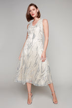 Load image into Gallery viewer, Compli K Noir sleeveless v-neck dress with flare bottom
