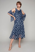Load image into Gallery viewer, Compli K Noir sleeveless cowl neck dress with cover-up
