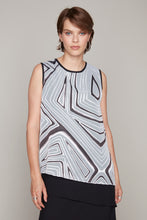Load image into Gallery viewer, Compli K Noir novelty burnout sleeveless popover double layer blouse
