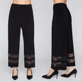 Wide Leg Mesh Detail Pant