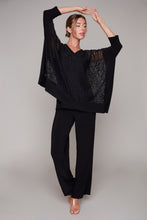 Charger l'image dans la galerie, Compli K Noir Lace Poncho Top
