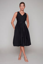 Charger l'image dans la galerie, Compli K Noir Belted Fit &amp; Flare Dress
