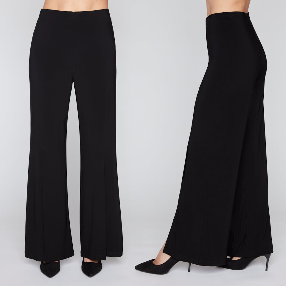 Wide Leg Front Slit Pants