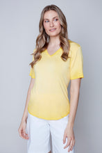 Load image into Gallery viewer, Carre Noir short sleeve v-neck top
