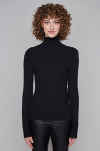 Carre Noir novelty fitted turtleneck
