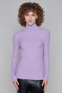 Carre Noir novelty fitted turtleneck
