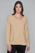 Load image into Gallery viewer, Carre Noir casual v-neck sweater
