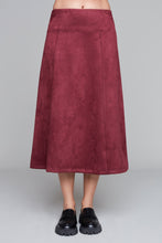 Load image into Gallery viewer, Carre Noir faux suede skirt
