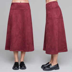 Carre Noir faux suede skirt