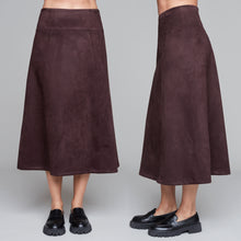 Load image into Gallery viewer, Carre Noir faux suede skirt
