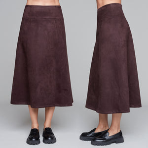 Carre Noir faux suede skirt