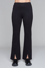 Load image into Gallery viewer, Carre Noir pull-on flare pants with front split hems
