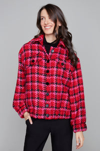 Carre Noir plaid cropped jacket