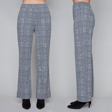 Charger l&#39;image dans la galerie, Carré Noir - Pantalon évasé à motif écossais à enfiler

