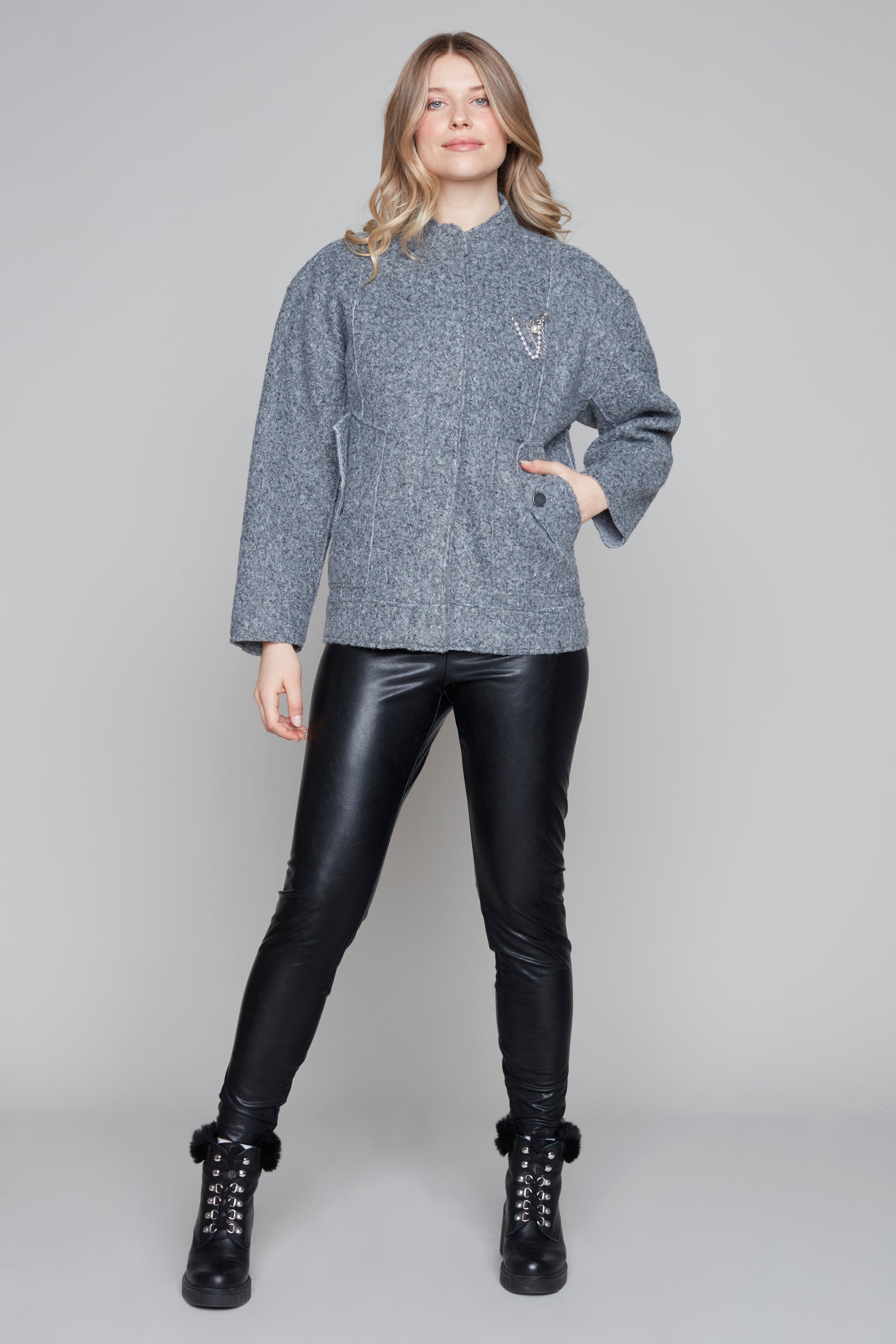 Carre Noir novelty bomber jacket