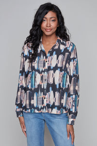 Carre Noir city printed blouse