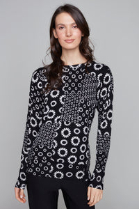 Carre Noir geometric patchwork sweater
