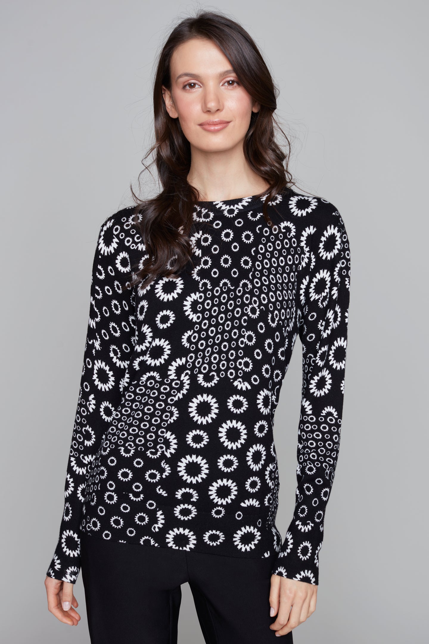 Carre Noir geometric patchwork sweater