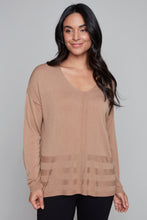 Load image into Gallery viewer, Carre Noir casual v-neck sweater
