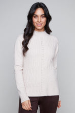 Load image into Gallery viewer, Carre Noir cable knit sweater

