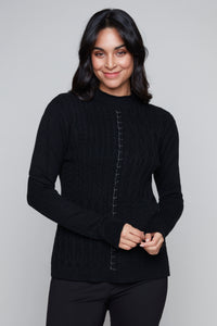 Carre Noir cable knit sweater
