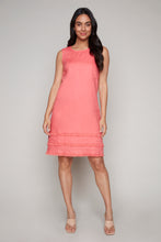 Load image into Gallery viewer, Carre Noir sleeveless dress with pleated hems
