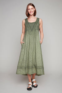 Carre Noir sleeveless linen midi dress