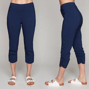 Carre Noir pull-on cropped capri pants