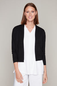 Carre Noir classic cropped cardigan