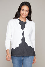 Load image into Gallery viewer, Carre Noir novelty cropped cardigan
