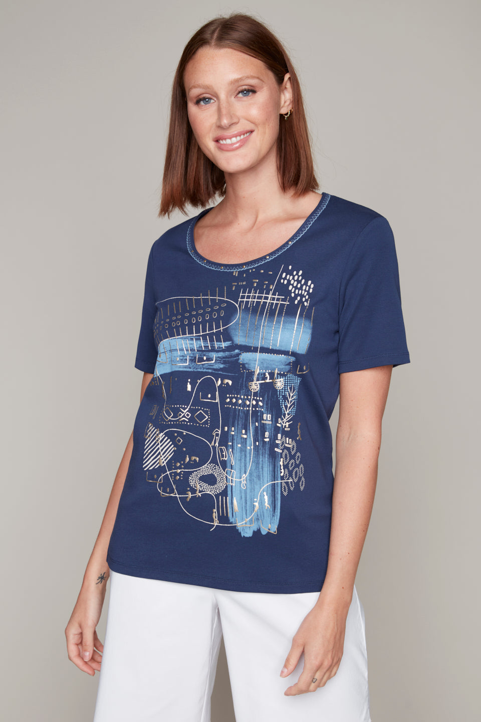 Carre Noir novelty cotton t-shirt