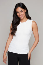 Load image into Gallery viewer, Carre Noir sleeveless textured top
