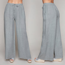 Charger l&#39;image dans la galerie, Carre Noir wide leg linen pants
