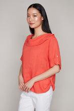 Load image into Gallery viewer, Carre Noir novelty cowl neck pop-over top

