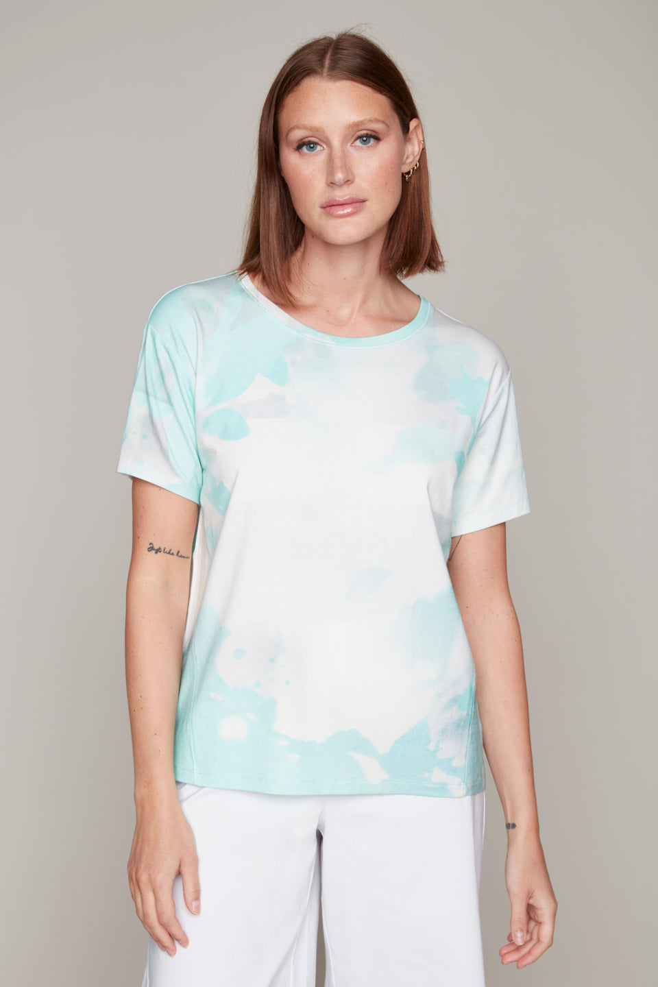 Carre Noir novelty blue gradient t-shirt