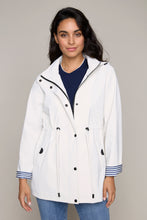 Load image into Gallery viewer, Carre Noir hooded rain coat
