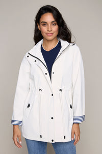 Carre Noir hooded rain coat