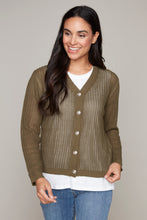 Load image into Gallery viewer, Carre Noir button-front sweater
