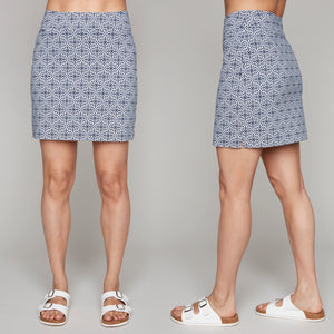Carre Noir geometric printed skort