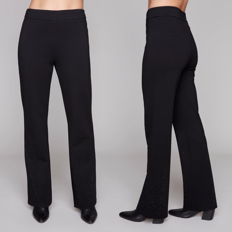 Rhinestone Embellished Bootcut Pant