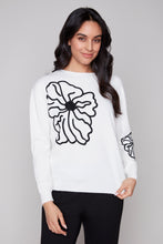 Load image into Gallery viewer, Carre Noir Graphic Floral Pullover
