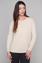 Charger l&#39;image dans la galerie, Carre Noir Ribbed Crewneck Sweater
