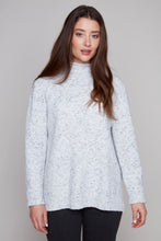 Charger l&#39;image dans la galerie, Carre Noir Speckled Mock Neck Sweater
