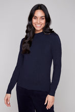 Load image into Gallery viewer, Carre Noir Textured Dot Crewneck Sweater
